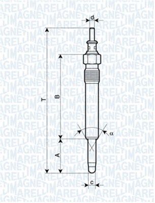 MAGNETI MARELLI Hõõgküünal 062900004304